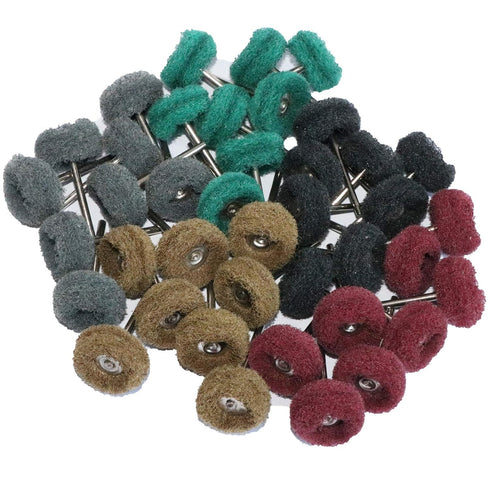 Yutnqin 69Pcs Set 3mm Abrasive Wheel Buffing Polishing Wheel Wire Brushes for Rotary Tool Accessories,Shank Mini Brush