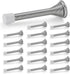 Ravinte Door Stoppers, 18 Pack Satin Nickel Spring Door Stops with Rubber Bumper for Bottom of Door