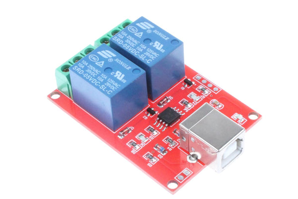 NOYITO 2-Channel 5V USB Control Relay Module, Drive-Free Plug and Play for PC Smart Controller
