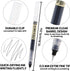 RIANCY 12 Pack Black Liquid Ink Rollerball Gel Pens, 0.5mm Extra Fine Point, Quick Drying for Journaling & Art