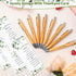 Yeaqee 25 Sets Woodland Safari Baby Shower Gifts, Bamboo Pens, Gender Reveal Greeting Cards, Souvenirs
