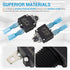 BlueStars 5 Packs 15Amp Thermal Circuit Breaker 125/250V AC 32V DC - Overload Protector with Push Button Manual Reset