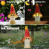 Solar Garden Large Mushroom Decor Outdoor Statue - Mushroom with LED Waterproof Sculptures Lights, Cute Mushroom