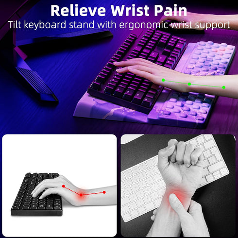 Ergonomic Keyboard Stand with Wrist Rest for Ultimate Comfort