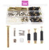 binifiMux 90pcs Crib Screws Furniture Cam Lock Connecting Screws Nuts Assortment Kit for Cabinets, Chairs, Boards,