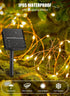 2 Packs 66Ft 200 8 Brightown Solar String Lights, Total LED Solar Fairy Lights with Modes, Waterproof Solar Lights