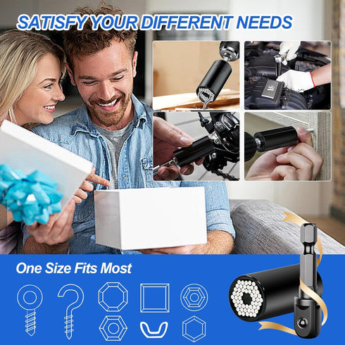 Aniyar Valentine's Day Gifts for Adults Men Dad, Super Universal Socket Tools White Elephant Gifts for Who Have