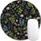 Auhoahsil Round Mouse Pad, Cute Small Computer Mouse Mat, Personalized Pattern, Stitched Edge,