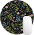 Auhoahsil Round Mouse Pad, Cute Small Computer Mouse Mat, Personalized Pattern, Stitched Edge,