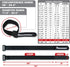 Reusable Cinch Straps 2" x 72", 2 Pack Hook and Loop Straps (Black)