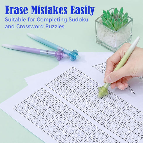 8Pcs 0.5mm 3Pcs 5Pcs BAYTORY Cute Erasable Pens, Fine Point Spinning Gel Pen with Eraser, Erasable Gel Pens & Refills