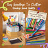 TIKSPCAE 360 750+ Rotating Art Supply Organizer, Holds Pencils, Bamboo Marker & Pen Holder with Handles, Desk Storage