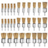 ATOPLEE 30pcs Brass Coated Wire Brush Wheel & Cup Brush Set with