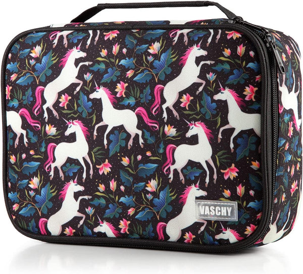 VASCHY Large Pencil Case, Art Color Pencils Pouch with Multiple Zip Pockets for School Office Organization