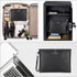 ZOOPIP Fireproof Document Bag with Lock, 14.3"x10.2" Waterproof Money Bag with Zipper Closure for A4 Documents