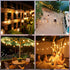 35FT Dimmable 3Modes 15 1 Bulb, G40 Ollny Solar Patio Lights, Waterproof Remote Control Timers Outdoor Light with LED +