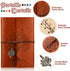 PU Leather Journal Notebooks - Tree Life Bound Journals, Vintage Refillable Blank Notebook, 7 Inch, 10 Pcs