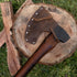 Handmade Axe Head Sheath with String, Full Grain Leather Protector Case, Blade Safety Sleeve, Bourbon Brown Camping