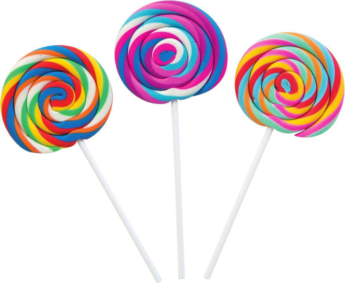 Raymond Geddes Swirl Pop Food Erasers - Pack of 24