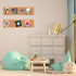 SUNGIFT Cork Bulletin Board 1/2" Thick 6 Pack Frameless Cork Tiles 17 x 8 Inch with 50 PCS Pushpins