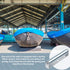 Therwen 4 Sets 1.5'' Diameter Conveyor Rollers with Roller Stands, 10'' Galvanized Steel Long Roller and Bracket