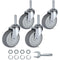 Finnhomy 3 Inch Caster Wheels Set of 4 Heavy Duty Threaded Stem Casters for Furniture, Load Bearing 720 Lbs