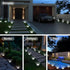 BANBANJO 8 Pack Solar Ground Lights Outdoor, Solar Lights Outdoor Waterproof, Mini Flat Solar-Powered Garden Light