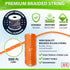 Orange Mason Line String Line - #18 Braided Nylon String - 500 Ft Length - Nylon Twine for Gardening Or Masonry Tools - Perfect Construction String for A String Level, Twine String for Gardening by ACE Supply