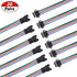 mxuteuk 20 Pairs 22 AWG 4 Pin JST SM Plug Male to Female LED Wire Connector Adapter 150mm for 5050 3528 Strip