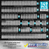 258-Piece Set,Chrome Set, set, Amartisan Ultimate Screwdriver Bit Vanadium Steel Driver Bit Security bit Includes Bits