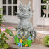 Solar Garden Outdoor Statues Dragon Holding Magic Orb with Solar LED Lights - Lawn Decor Outdoor Statue for Patio