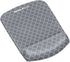 Fellowes PlushTouch Foam Mouse Pad with Wrist Support - Gray Lattice (9549701)