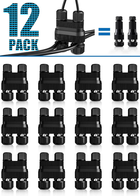 SUNVIE Fastlock2 Low Voltage Landscape Lighting Wire Connector Landscape Light Connectors Waterproof