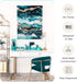 BLU MONACO 6 Piece Dark Teal Desk Organizer Set - Teal Desk Accessories for Women, Desktop Organization