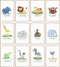 LUU'S CRAYONS Safari Nursery Wall Decor Set of 12 Animal Posters, 11x17