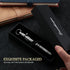 SMOOTHERPRO Titanium Bolt Action Pen, Compatible with Parker Refill, Retractable Hollow Design, Heavy Duty for Tremor,