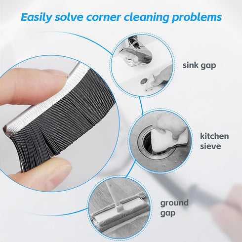 3Pcs Hard Bristle Crevice Cleaning Brush, Small Cleaning Brush, Grout Cleaner Brush, Toilet Brush, Scrub Brush