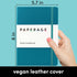 PAPERAGE Lined Journal Notebook, (Turquoise), 160 Pages, Medium 5.7 inches x 8 inches - 100 GSM Thick Paper, Hardcover