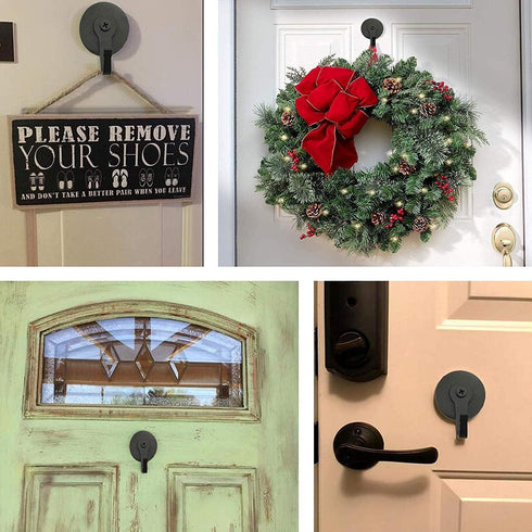 2-Pack Magnetic Wreath Hanger, Place One Magnet on Either Side of Glass or Use Separately on Metal Steel Door