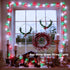 2 Pack 100 33Ft 8 Red White Green Christmas String Lights Battery Operated, LED String Lights with Timer Modes Outdoor