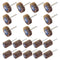 20 Pcs Flap Wheel Sander Set, 1/8" Shank 80 Grit Flap Wheels for Dremel Rotary Tools