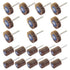 20 Pcs Flap Wheel Sander Set, 1/8" Shank 80 Grit Flap Wheels for Dremel Rotary Tools