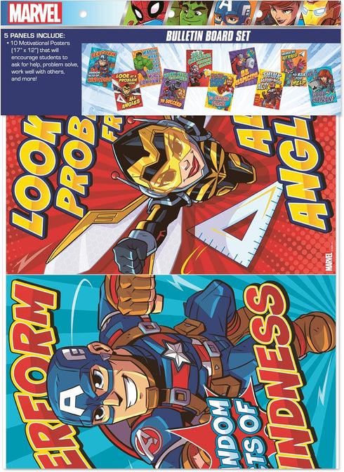 Eureka Marvel Motivational Poster Set, Bulletin Board Set, 10 Posters