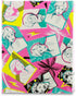 The Golden Girls Retro Fashion Pattern Sticky Note and Tab Box Set, Notepad Stationery Paper for School and Office