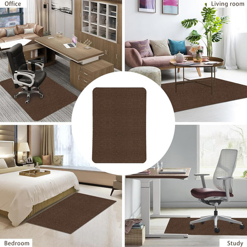 Clean,Coffee(40"x55") Sycoodeal Office Chair Mat for Hardwood Floor,Office Computer Gaming Chair Mat for Tile