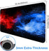 Large Extended Gaming Mouse Pad, Non-Slip Waterproof Rubber Base, Stitched Edges, Colorful Starry Sky