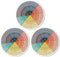 Weewooday 3 Pcs Emotion Wheel Magnet - 4.8 Inch Feelings Chart for Mental Health Gifts and School Office Decor