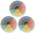 Weewooday 3 Pcs Emotion Wheel Magnet - 4.8 Inch Feelings Chart for Mental Health Gifts and School Office Decor