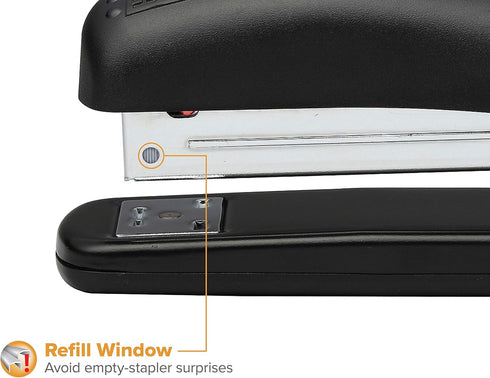 Bostitch Office Ergonomic 20 Sheet Desktop Stapler, black, 2-pack by Bostitch