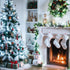 C9 33ft 50 Brightown LED Christmas String Lights, LED Waterproof Strawberry String Lights, Plug-in Extendable Green
